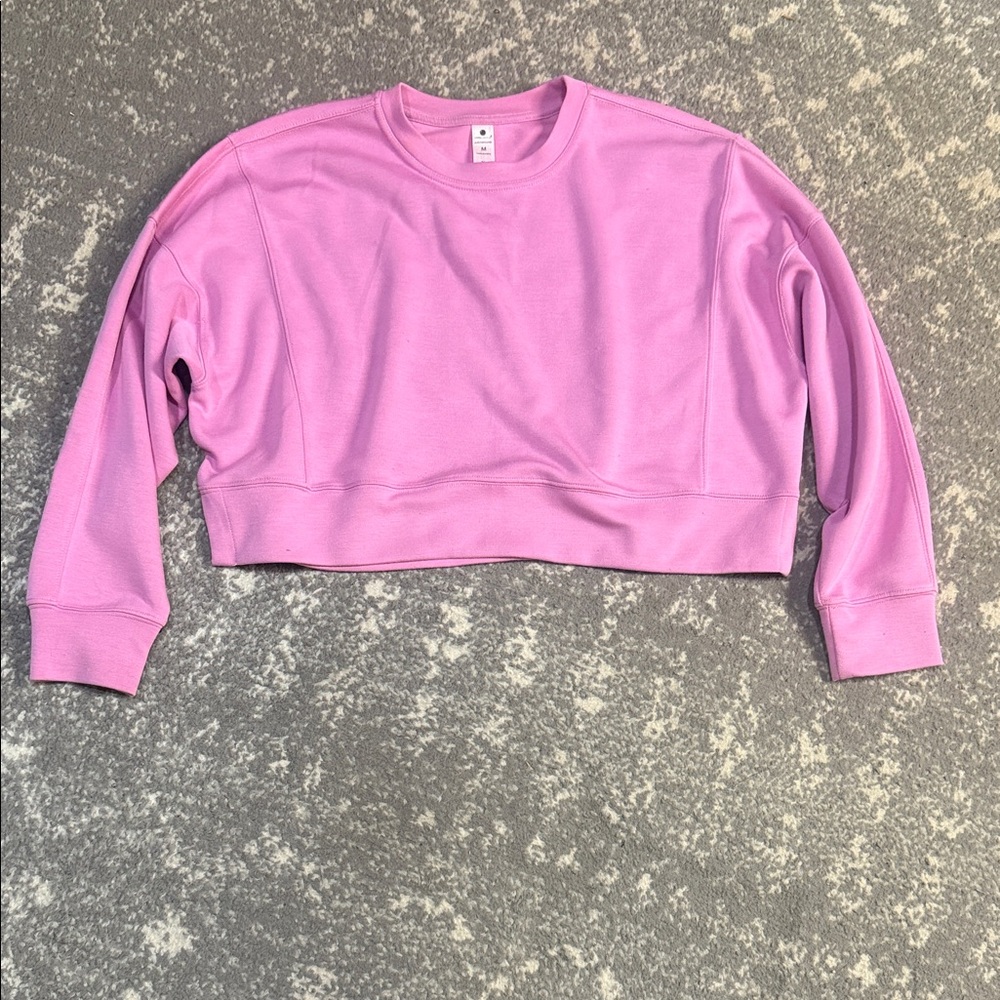 Yogalicious Lavender Cropped Sweatshirt - Picture 1 of 2